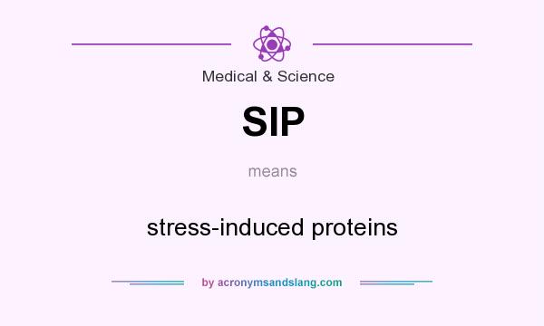 What does SIP mean? It stands for stress-induced proteins
