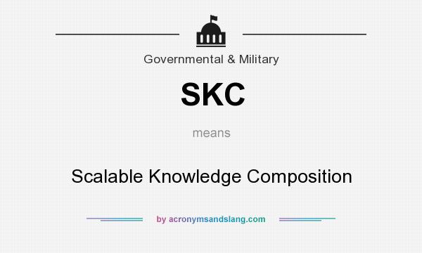 What does SKC mean? It stands for Scalable Knowledge Composition