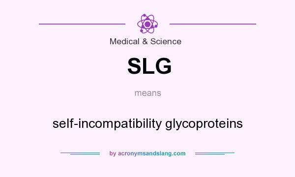 What does SLG mean? It stands for self-incompatibility glycoproteins