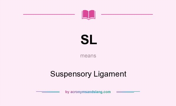 What does SL mean? It stands for Suspensory Ligament