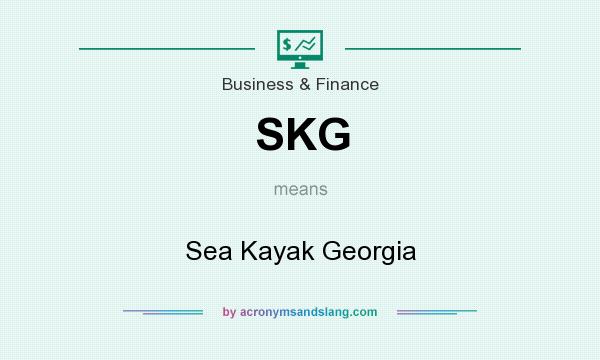 What does SKG mean? It stands for Sea Kayak Georgia