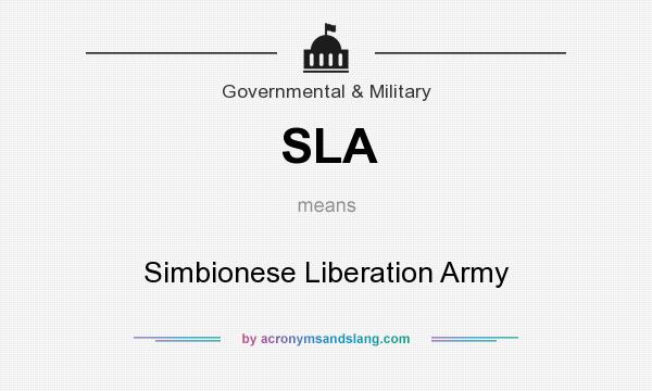 What does SLA mean? It stands for Simbionese Liberation Army
