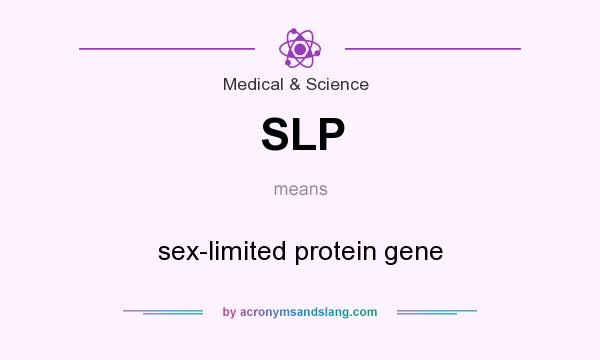 What does SLP mean? It stands for sex-limited protein gene