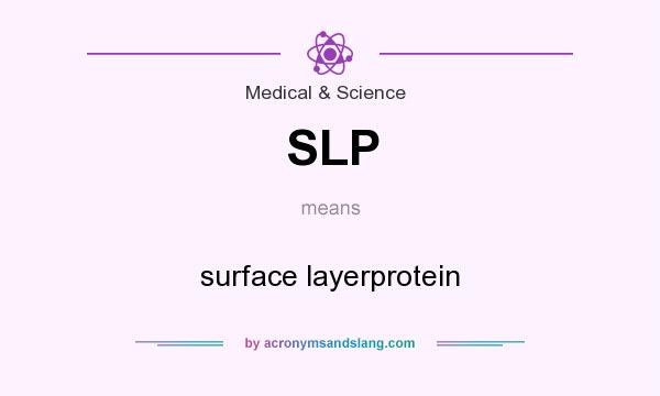 What does SLP mean? It stands for surface layerprotein