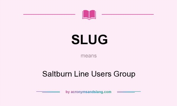 What does SLUG mean? It stands for Saltburn Line Users Group