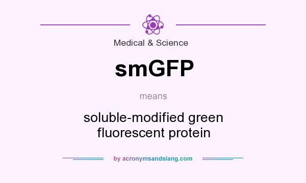 What does smGFP mean? It stands for soluble-modified green fluorescent protein