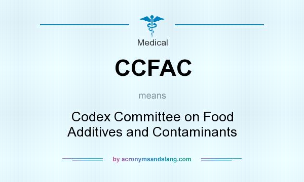 What does CCFAC mean? It stands for Codex Committee on Food Additives and Contaminants