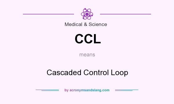 What does CCL mean? It stands for Cascaded Control Loop