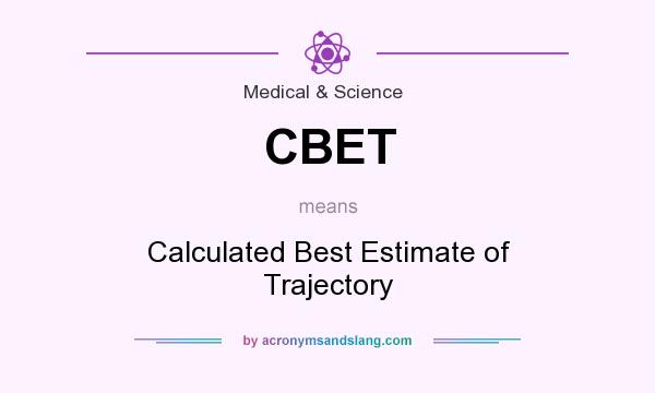 What does CBET mean? It stands for Calculated Best Estimate of Trajectory