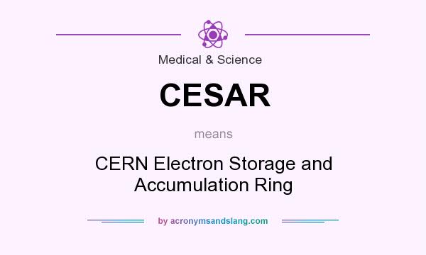 What does CESAR mean? It stands for CERN Electron Storage and Accumulation Ring