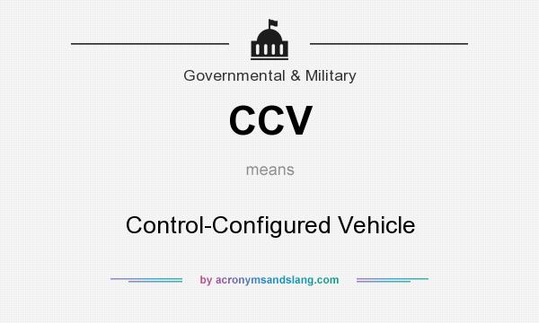 What does CCV mean? It stands for Control-Configured Vehicle