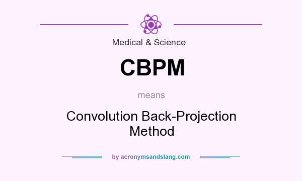What does CBPM mean? It stands for Convolution Back-Projection Method