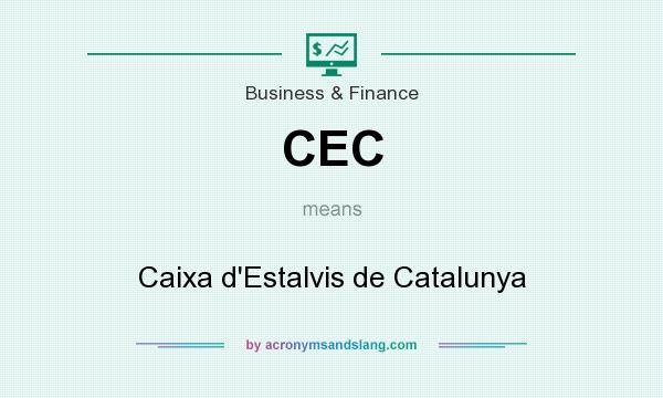 What does CEC mean? It stands for Caixa d`Estalvis de Catalunya