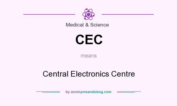 What does CEC mean? It stands for Central Electronics Centre