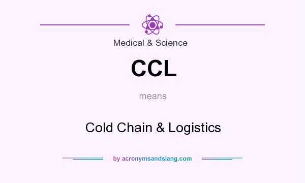 What does CCL mean? It stands for Cold Chain & Logistics
