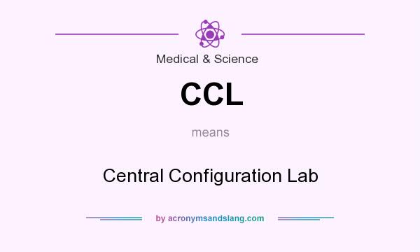 What does CCL mean? It stands for Central Configuration Lab