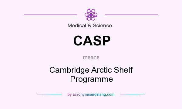 What does CASP mean? It stands for Cambridge Arctic Shelf Programme