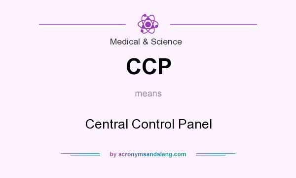 What does CCP mean? It stands for Central Control Panel