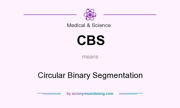What does CBS mean? It stands for Circular Binary Segmentation