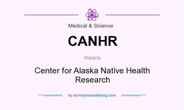 What does CANHR mean? It stands for Center for Alaska Native Health Research