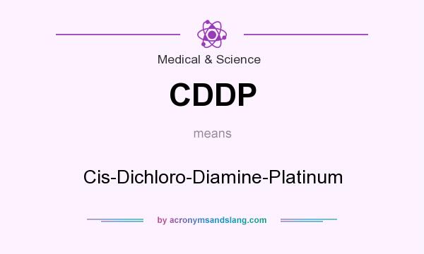 What does CDDP mean? It stands for Cis-Dichloro-Diamine-Platinum