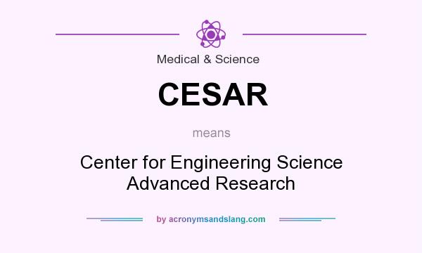 What does CESAR mean? It stands for Center for Engineering Science Advanced Research