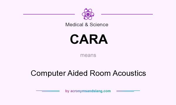 What does CARA mean? It stands for Computer Aided Room Acoustics