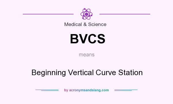 What does BVCS mean? It stands for Beginning Vertical Curve Station