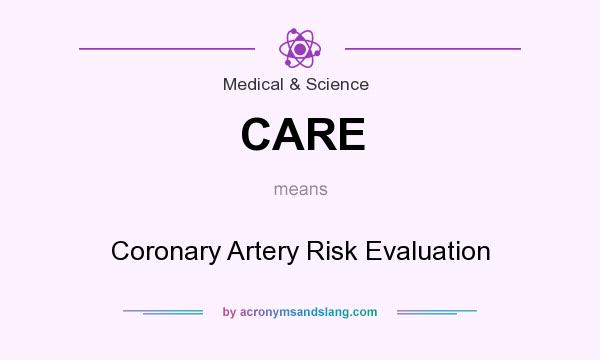 What does CARE mean? It stands for Coronary Artery Risk Evaluation