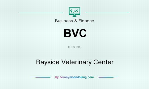What does BVC mean? It stands for Bayside Veterinary Center