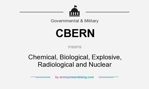 What does CBERN mean? It stands for Chemical, Biological, Explosive, Radiological and Nuclear