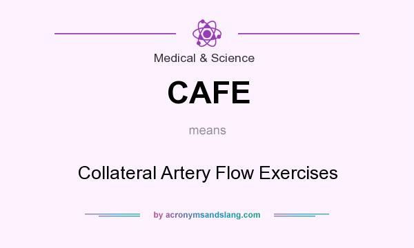 What does CAFE mean? It stands for Collateral Artery Flow Exercises
