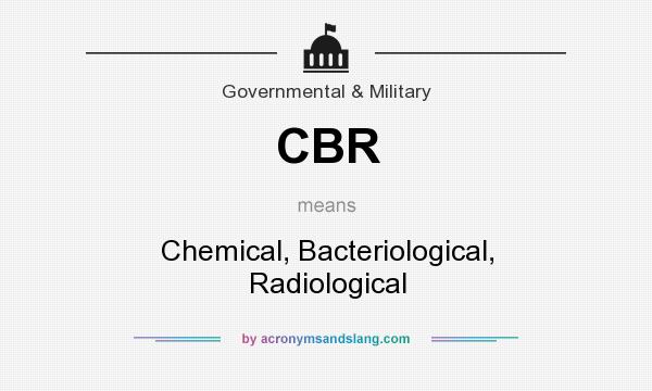 What does CBR mean? It stands for Chemical, Bacteriological, Radiological