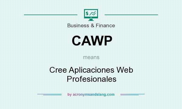 What does CAWP mean? It stands for Cree Aplicaciones Web Profesionales