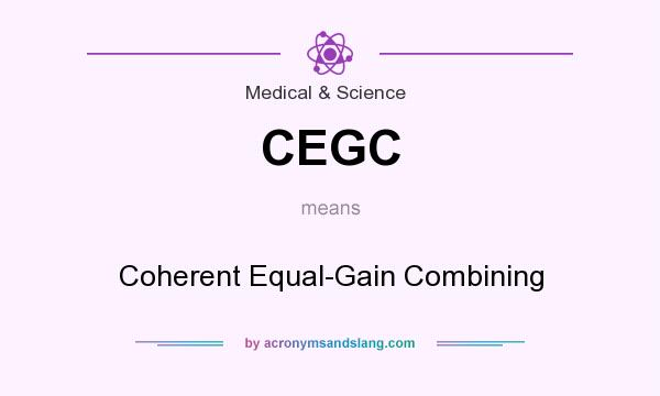 What does CEGC mean? It stands for Coherent Equal-Gain Combining