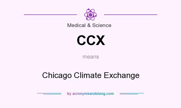 What does CCX mean? It stands for Chicago Climate Exchange
