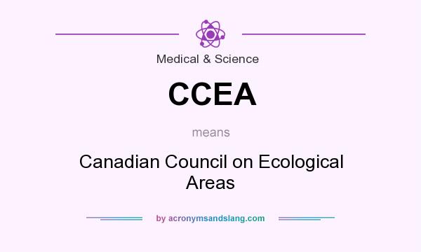 What does CCEA mean? It stands for Canadian Council on Ecological Areas
