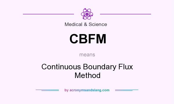 What does CBFM mean? It stands for Continuous Boundary Flux Method