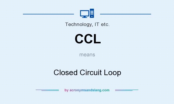 What does CCL mean? It stands for Closed Circuit Loop
