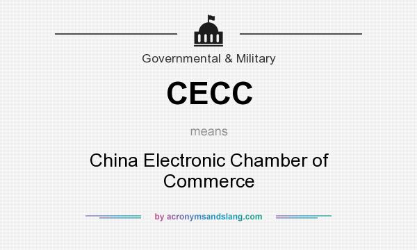 What does CECC mean? It stands for China Electronic Chamber of Commerce