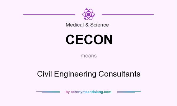 What does CECON mean? It stands for Civil Engineering Consultants