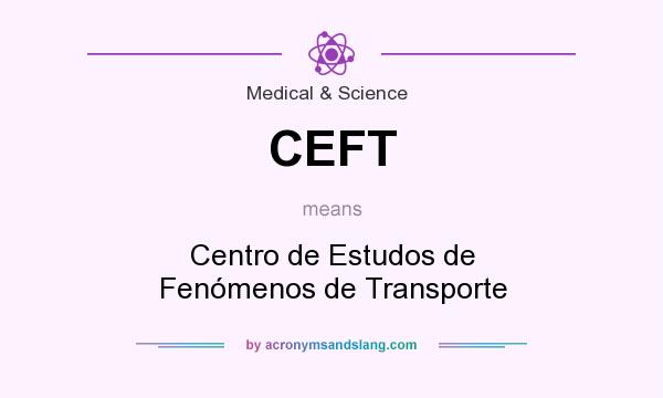 What does CEFT mean? It stands for Centro de Estudos de Fenómenos de Transporte