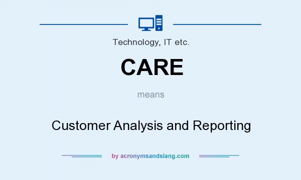 What does CARE mean? It stands for Customer Analysis and Reporting