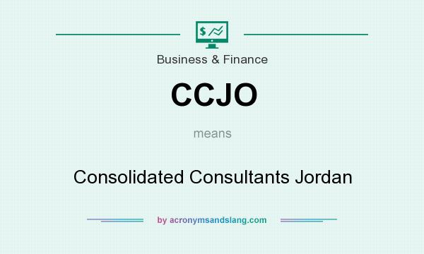 What does CCJO mean? It stands for Consolidated Consultants Jordan