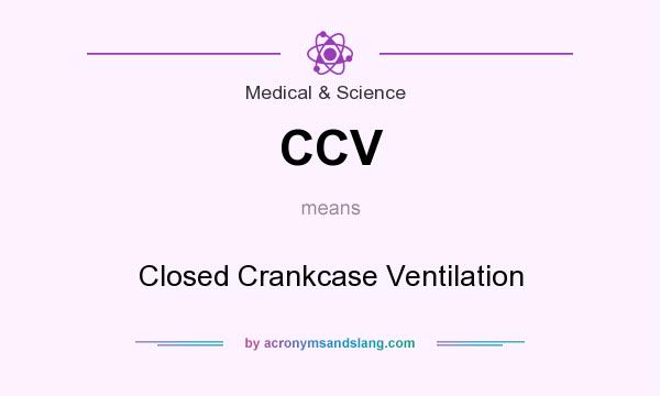 What does CCV mean? It stands for Closed Crankcase Ventilation
