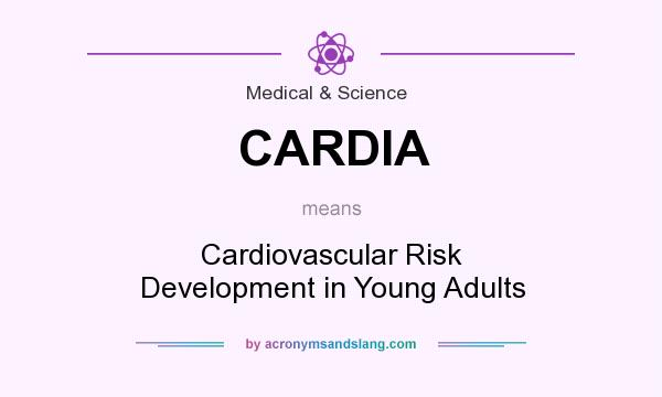 What does CARDIA mean? It stands for Cardiovascular Risk Development in Young Adults