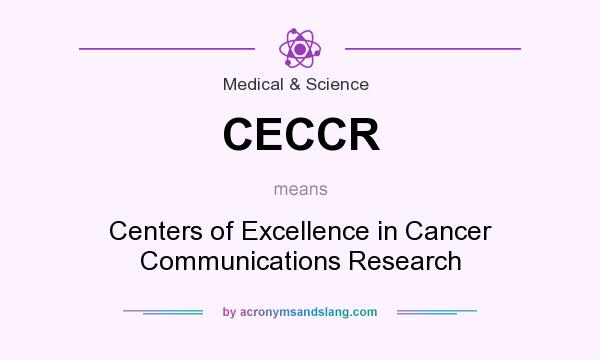 What does CECCR mean? It stands for Centers of Excellence in Cancer Communications Research