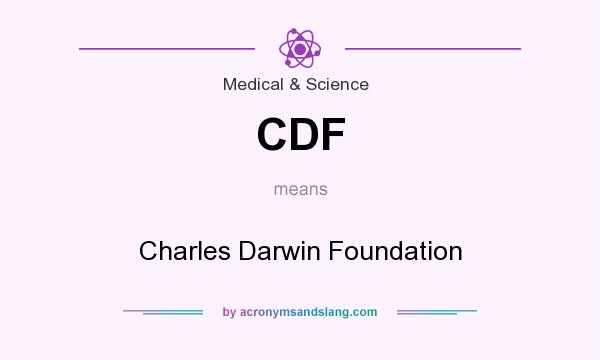 What does CDF mean? It stands for Charles Darwin Foundation