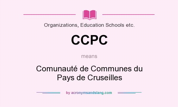What does CCPC mean? It stands for Comunauté de Communes du Pays de Cruseilles