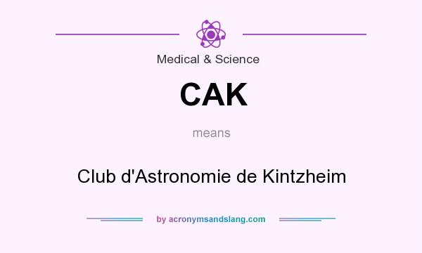What does CAK mean? It stands for Club d`Astronomie de Kintzheim